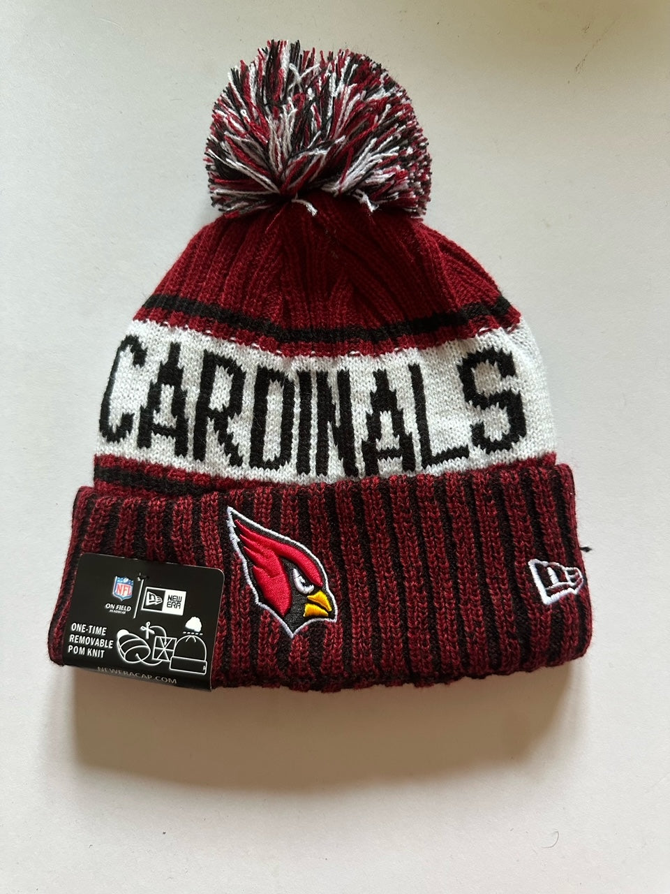 Arizona Cardinals NFL Bobble Beanie Multi Colour With Tags on