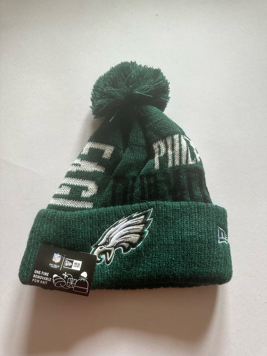 Philadelphia Eagles NFL Bobble Beanie Multi Colour With Tags on