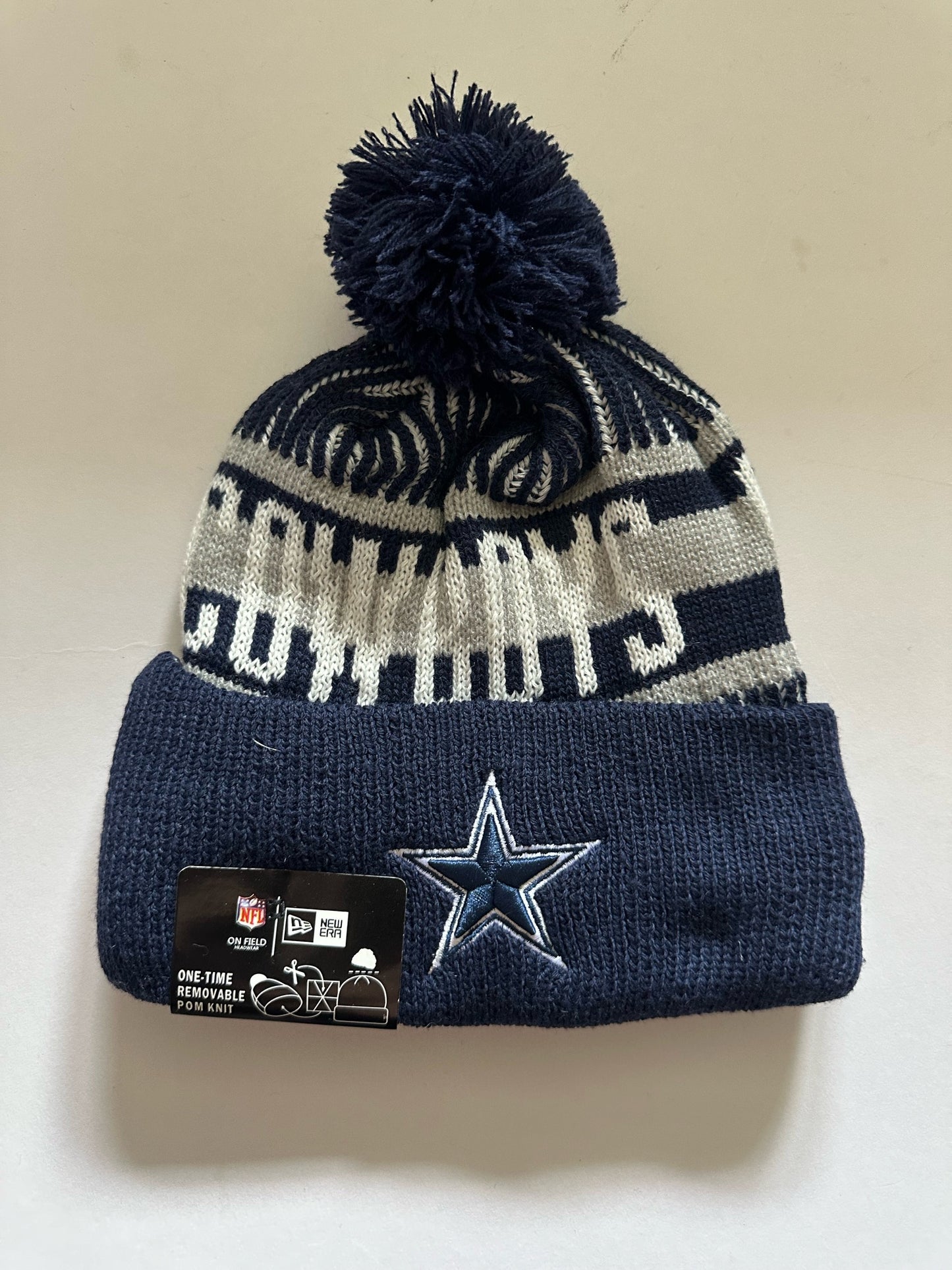 Dallas Cowboys NFL Bobble Beanie Multi Colour With Tags on