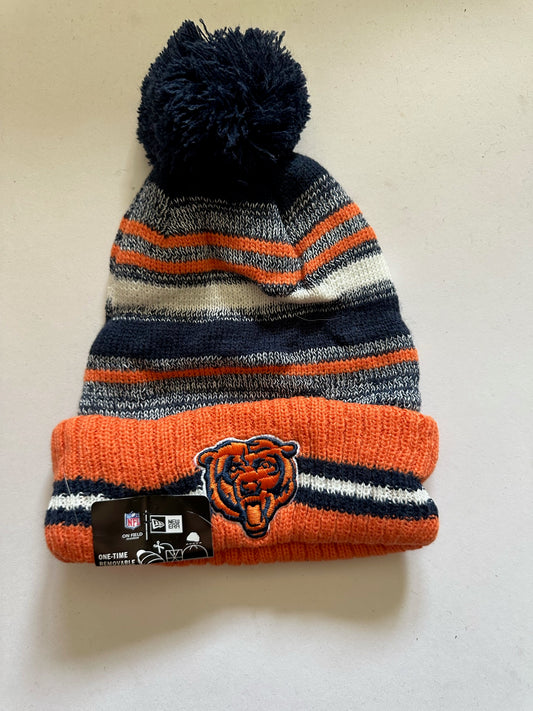 Chicago Bears NFL Bobble Beanie Multi Colour With Tags on
