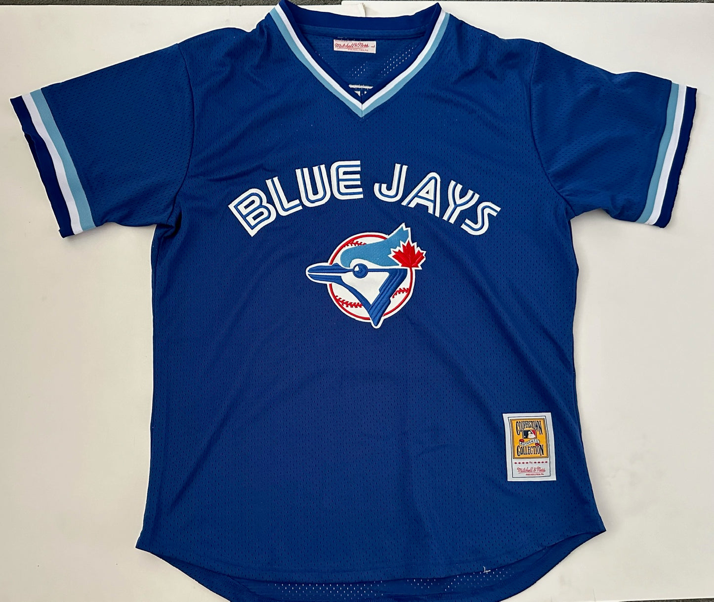 Toronto Blue Jays MLB Baseball Shirt Large Bautista 19 Blue