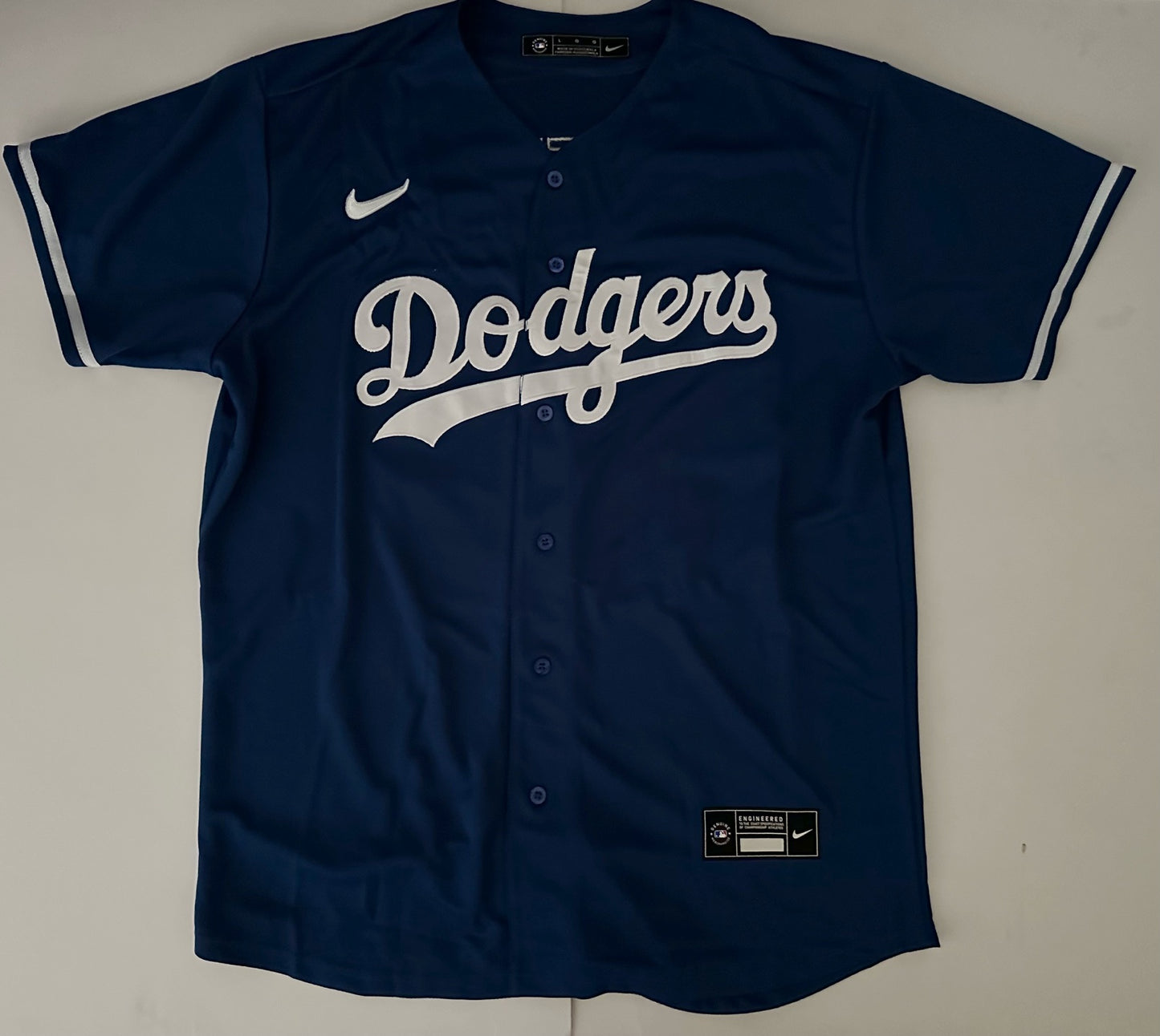 Los Angeles LA Dodgers MLB Baseball Shirt Large Betts 50 Blue
