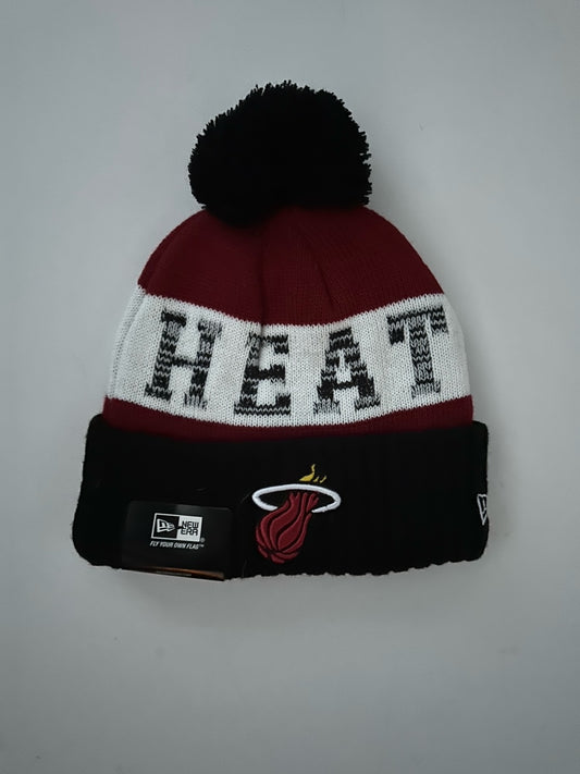 Miami Heat NBA Bobble Beanie Multi Colour With Tags on