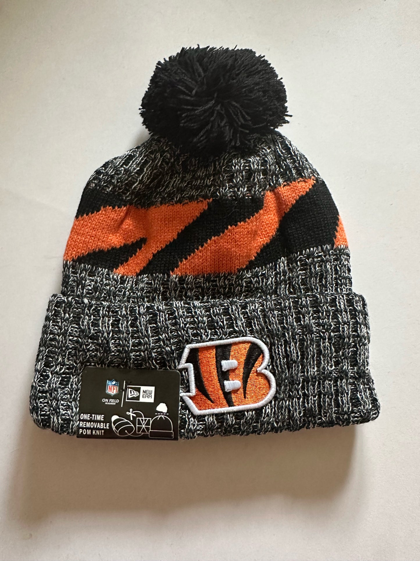 Cincinatti Bengals NFL Bobble Beanie Multi Colour With Tags on