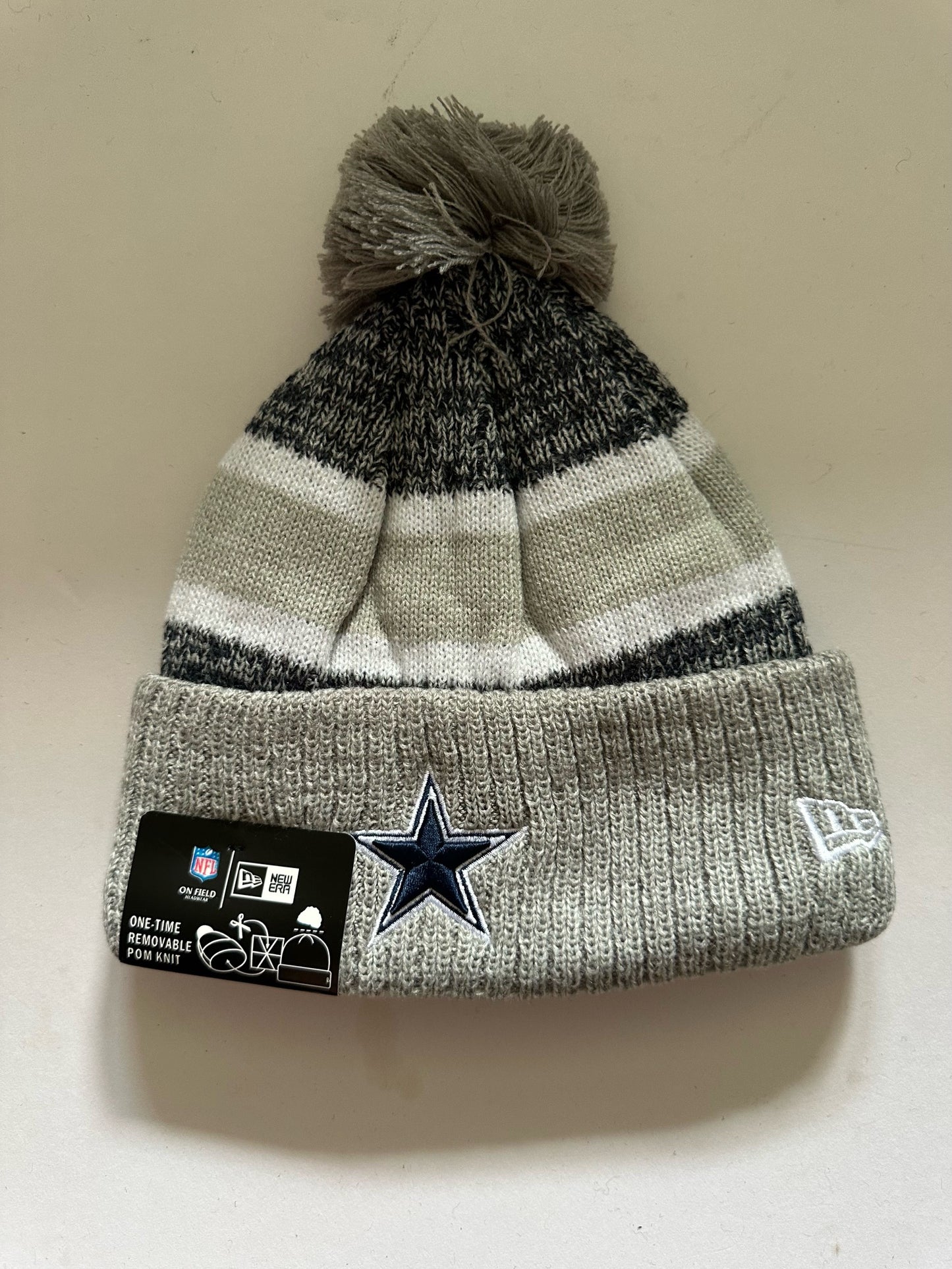 Dallas Cowboys NFL Bobble Beanie Multi Colour With Tags on