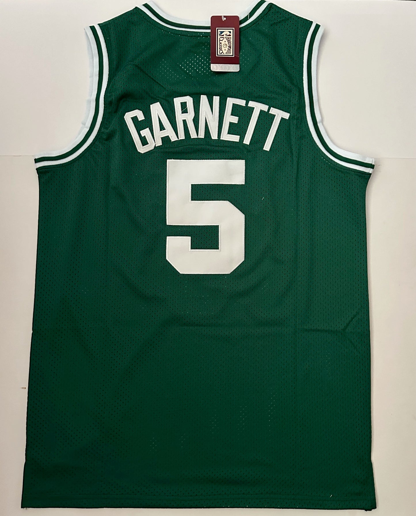 Boston Celtics NBA Hardwood Classics Basketball Vest Large Garnett 5 Green