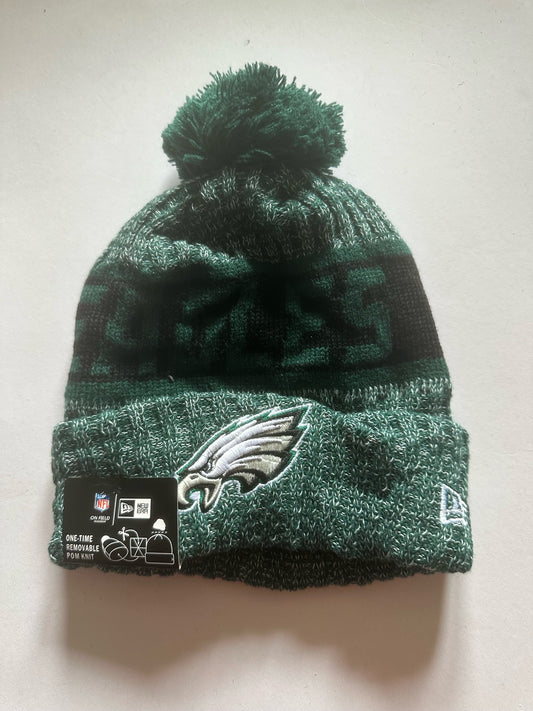 Philadelphia Eagles NFL Bobble Beanie Multi Colour With Tags on