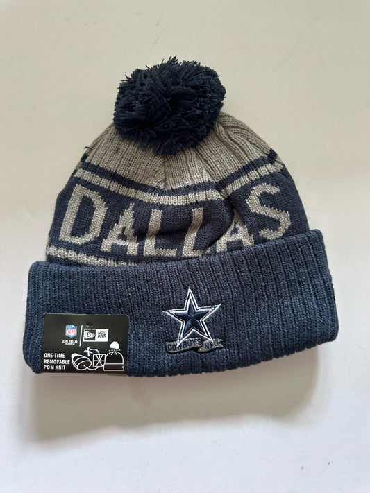 Dallas Cowboys NFL Bobble Beanie Multi Colour With Tags on