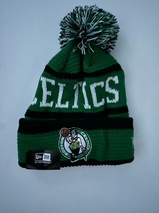 Boston Celtics NBA Bobble Beanie Multi Colour With Tags on