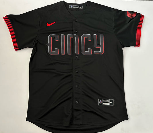 Cincinnati Reds De La Cruz MLB Baseball Shirt Large 44 Black