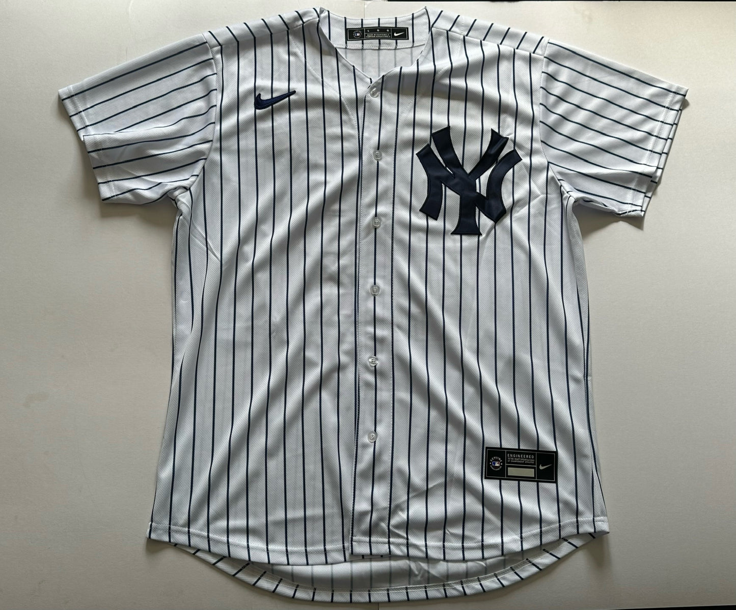 New York Yankees MLB Baseball Shirt Large 13 Rodriguez Pinstripe