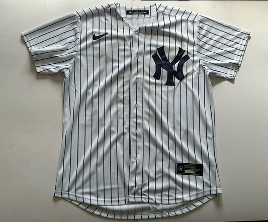 New York Yankees MLB Baseball Shirt Large 13 Rodriguez Pinstripe