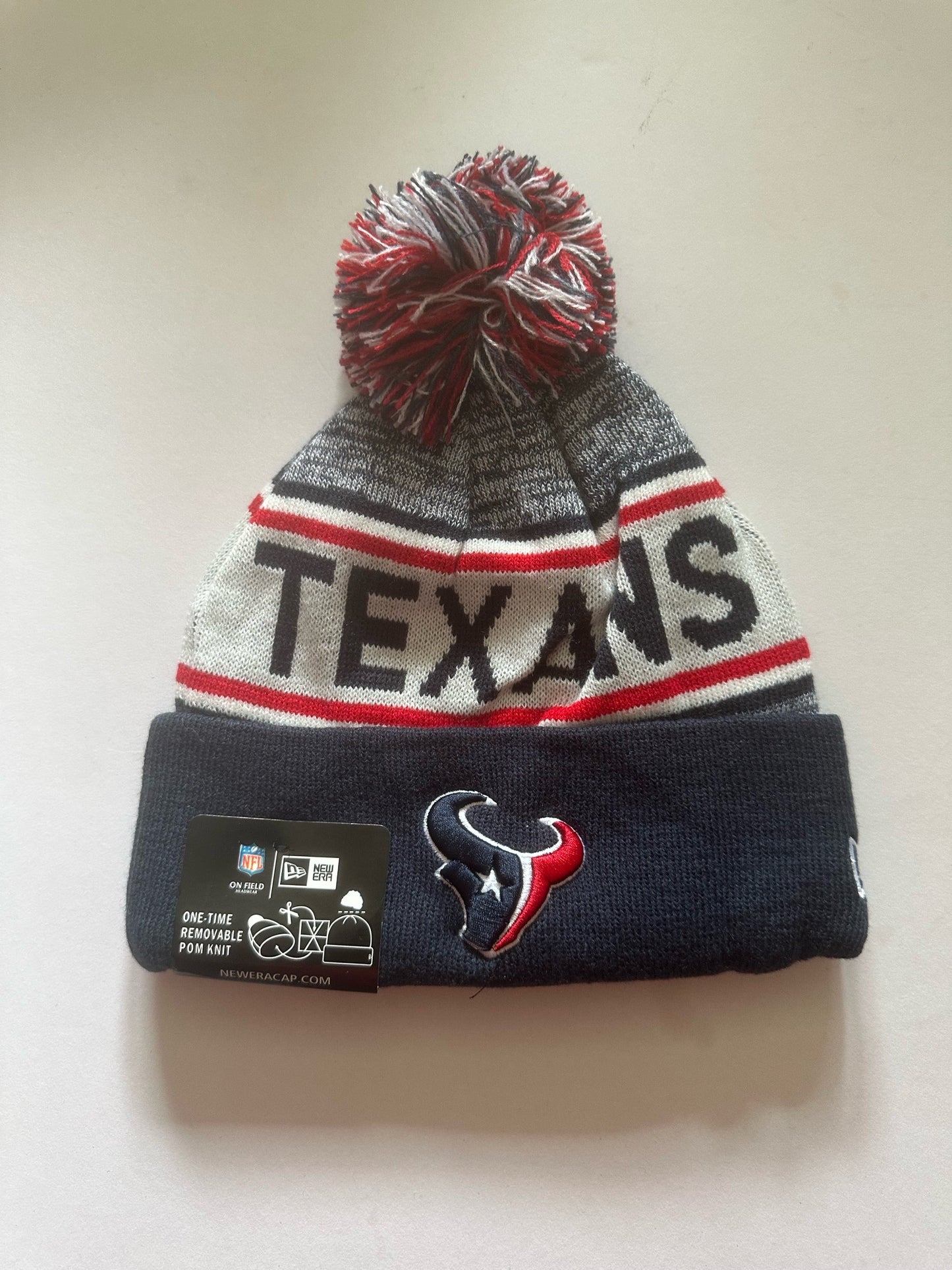 Houston Texans NFL Bobble Beanie Multi Colour With Tags on