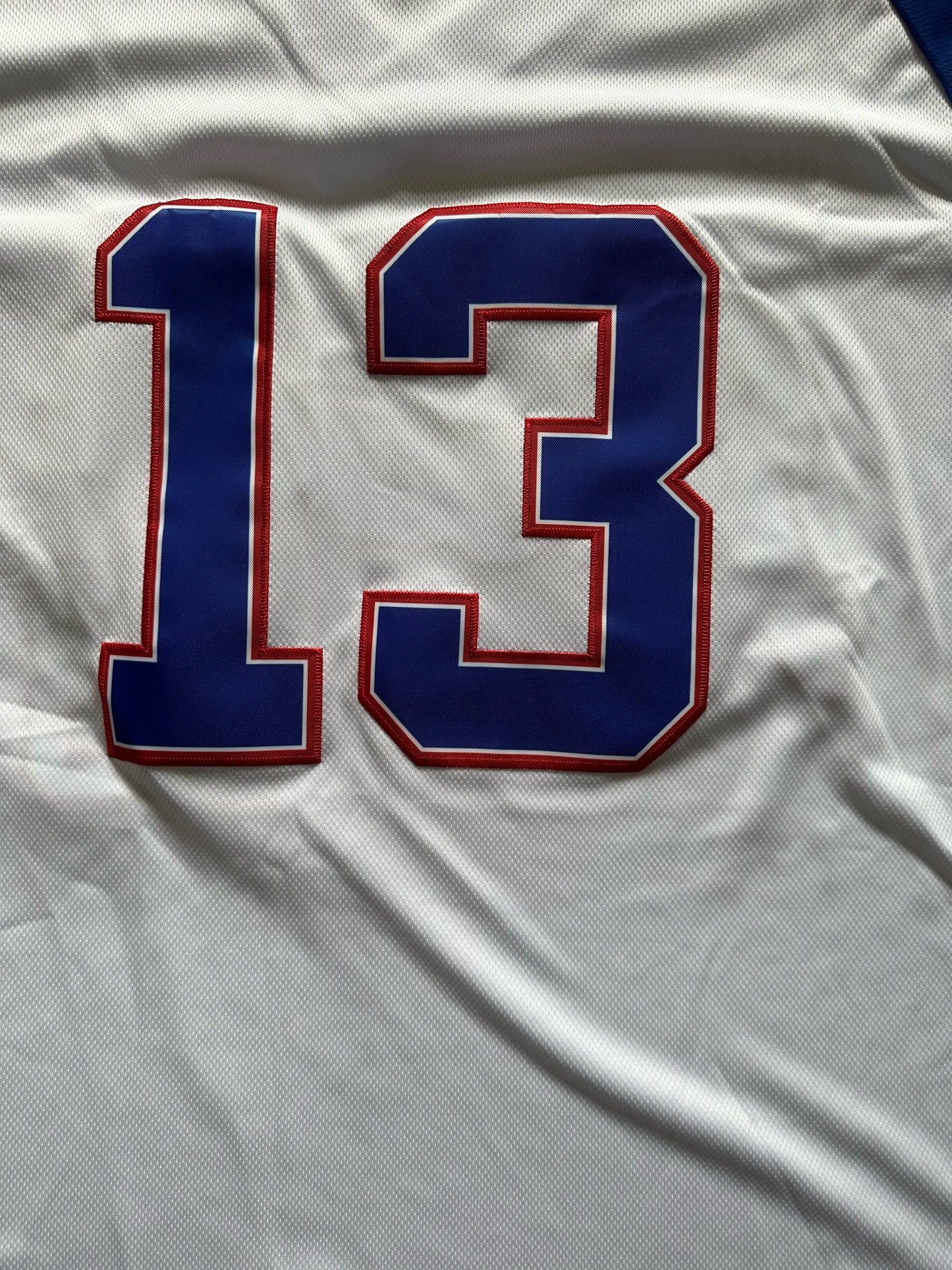 Atlanta Braves MLB Baseball Shirt Large Acuna Jr 13 White