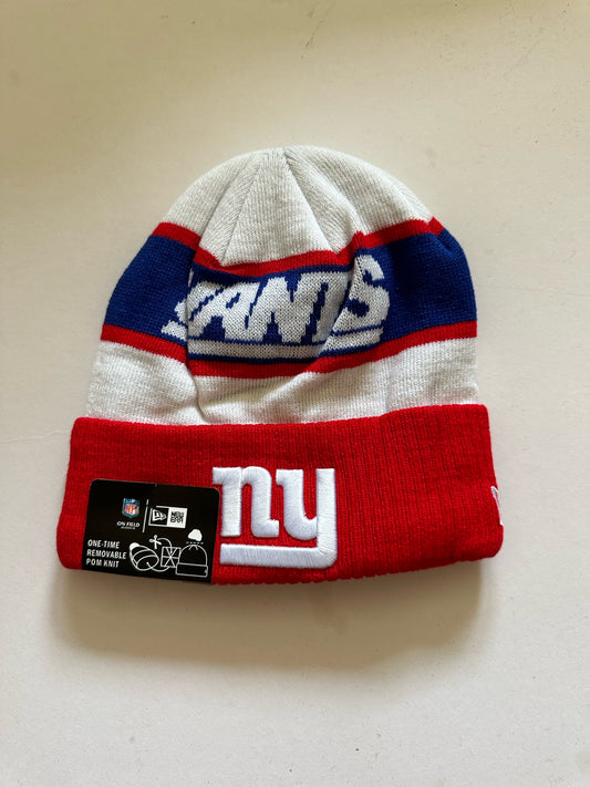 New York Giants NFL Bobble Beanie Multi Colour With Tags on