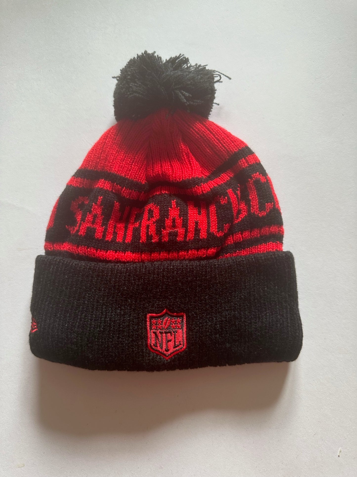 San Francisco 49ers NFL Bobble Beanie Multi Colour With Tags on