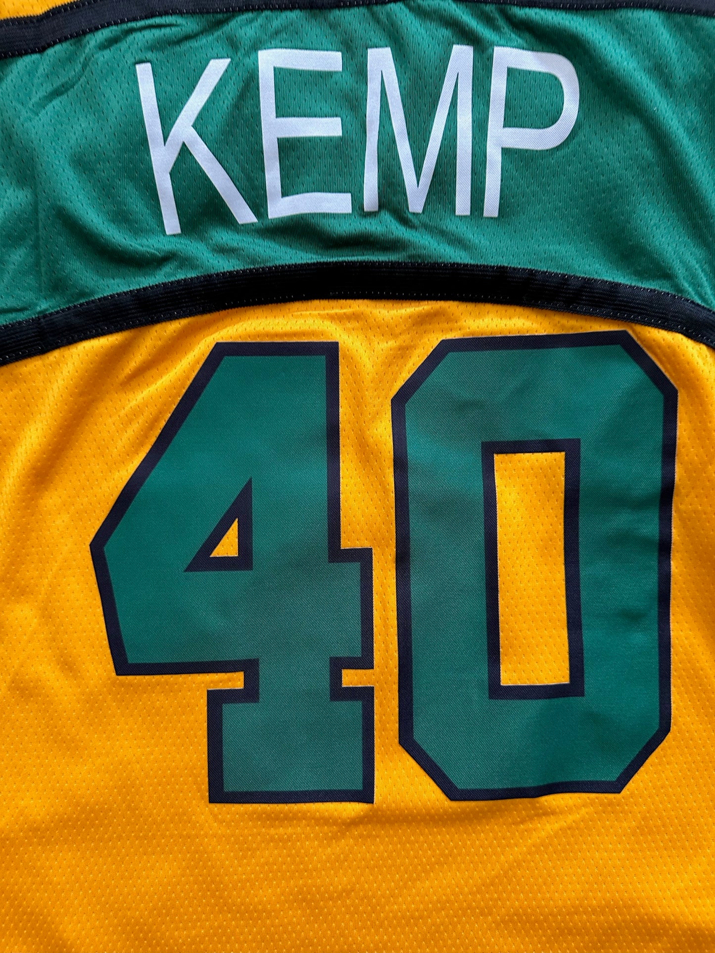 Retro Hardwood Classics Seattle Supersonics Kemp Basketball Vest Large