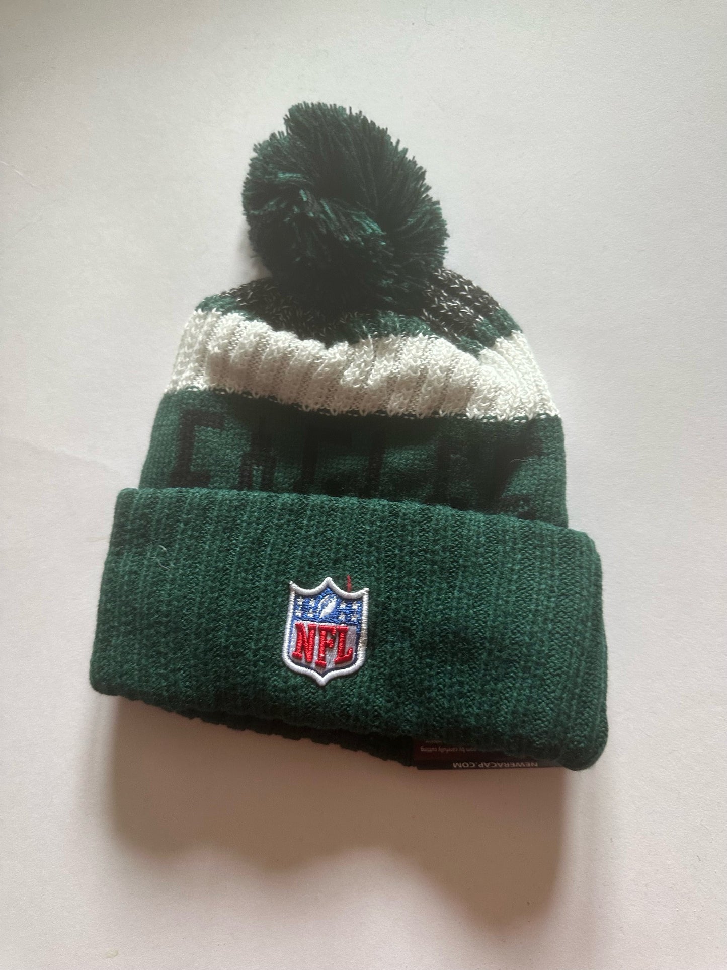Philadelphia Eagles NFL Bobble Beanie Multi Colour With Tags on