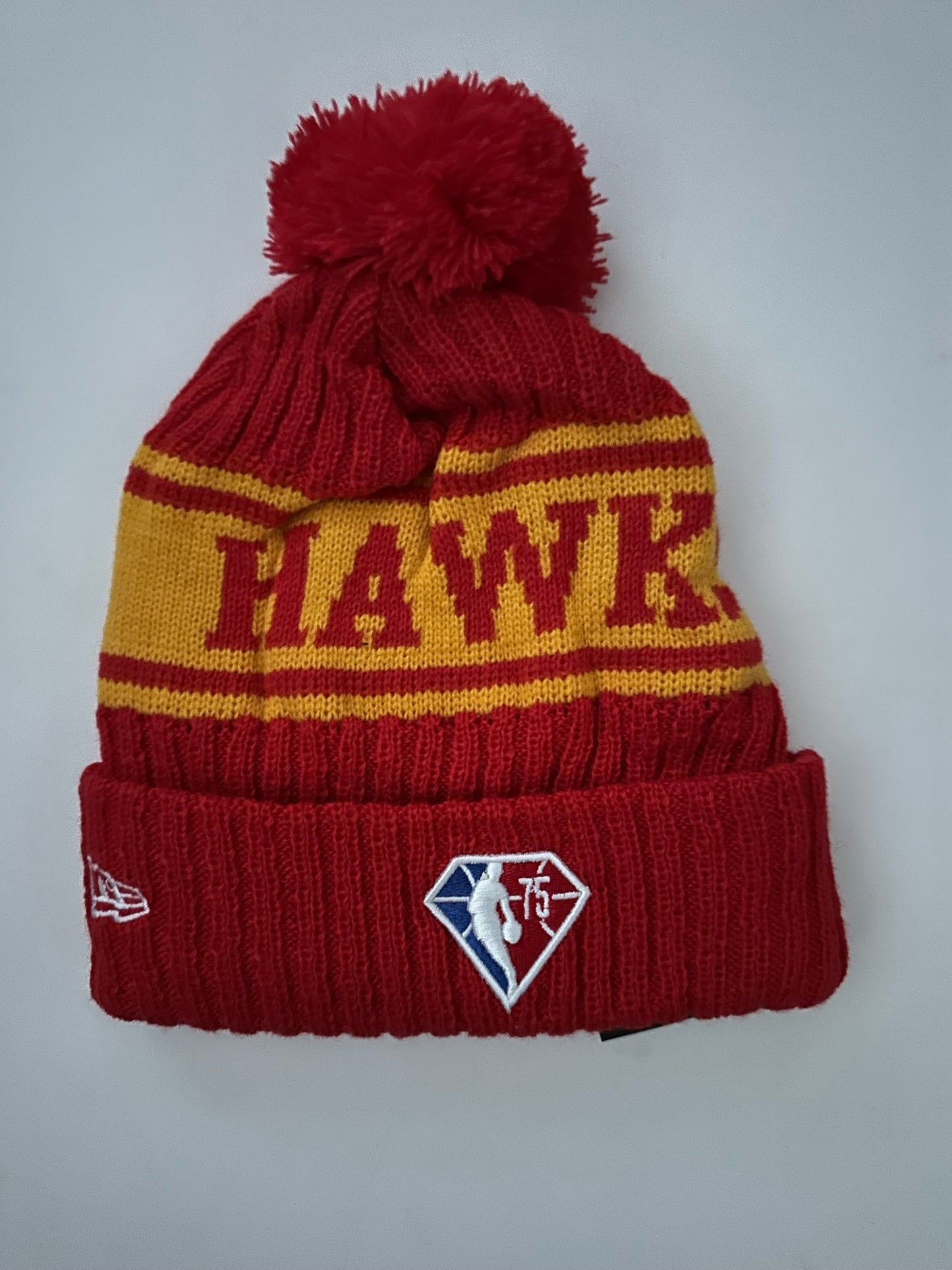 Atlanta Hawks NBA Bobble Beanie Multi Colour With Tags on