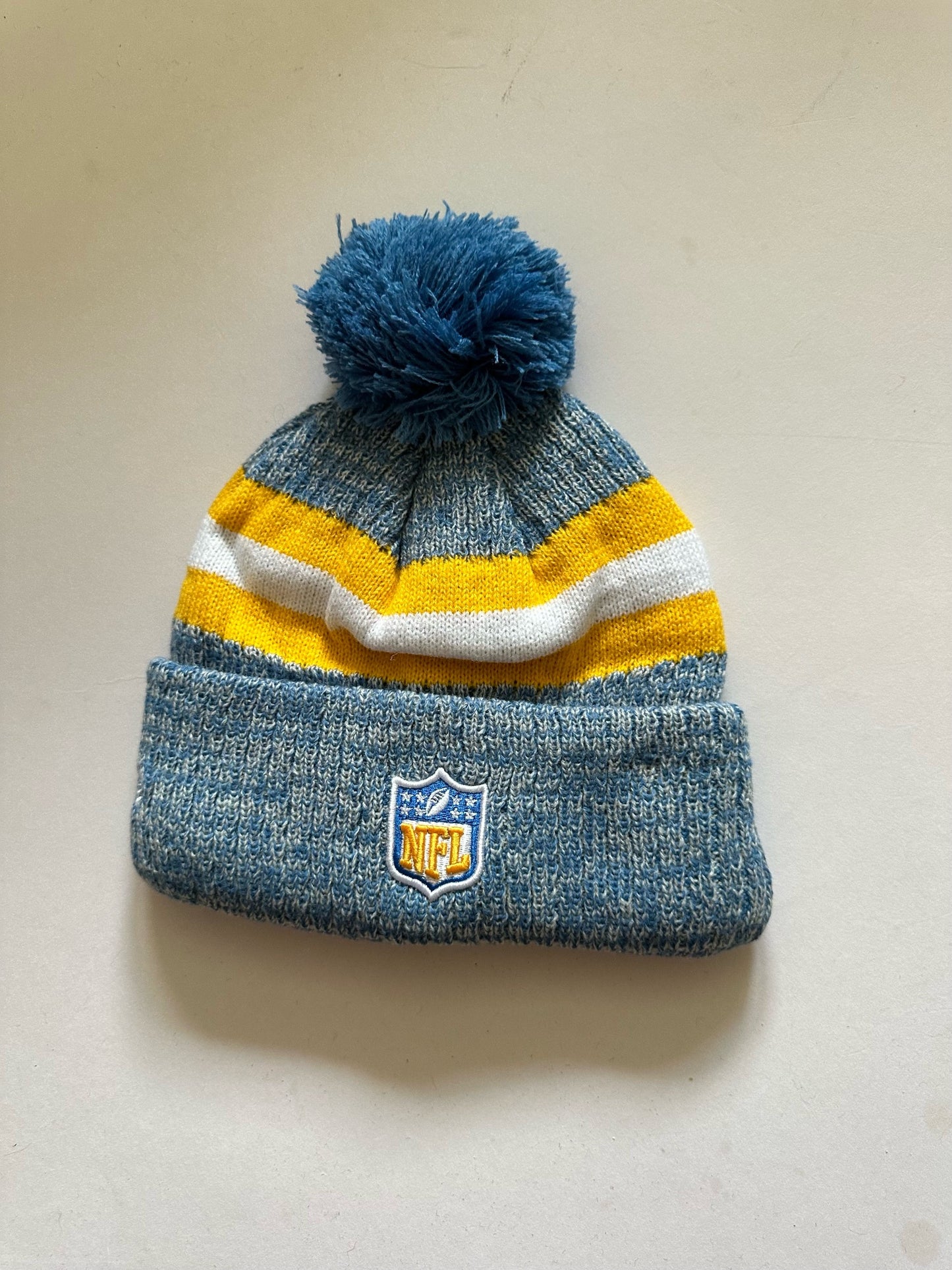 Los Angeles Chargers NFL Bobble Beanie Multi Colour With Tags on