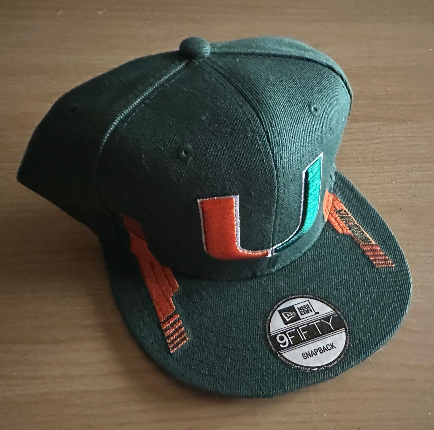 Miami Hurricanes NCAA SnapBack Baseball Cap Multicolour New With Sticker