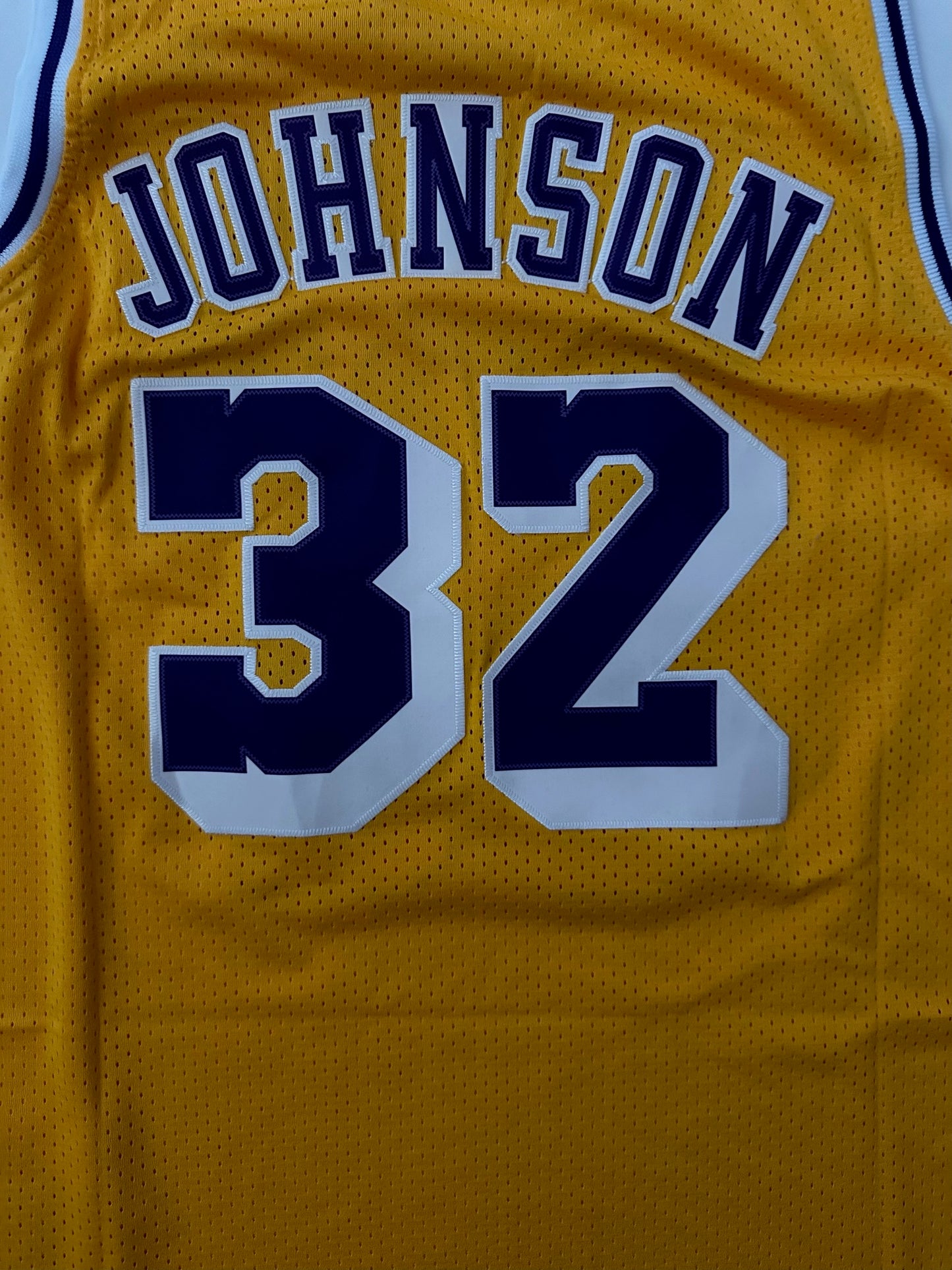 Los Angeles LA Lakers NBA Hardwood Classics Johnson Basketball Vest Large 32 Yellow