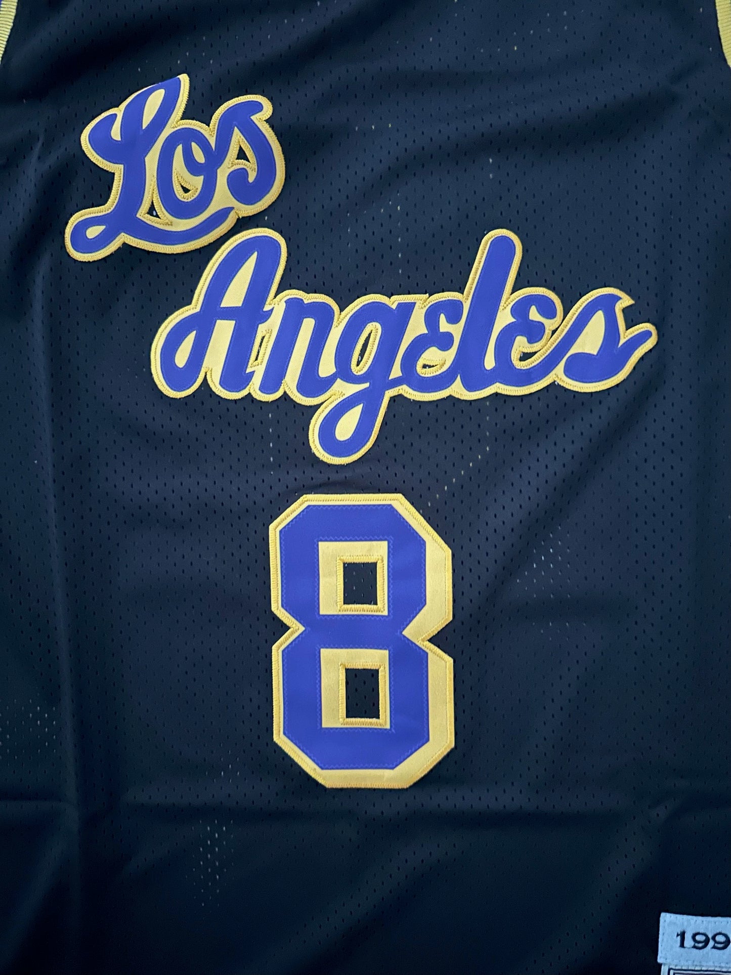 Los Angeles LA Lakers NBA Hardwood Classics Basketball Vest Large Bryant Black 8