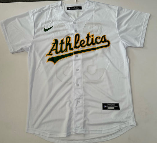 Oakland A's Athletics MLB Baseball Shirt Large Canseco 33 White
