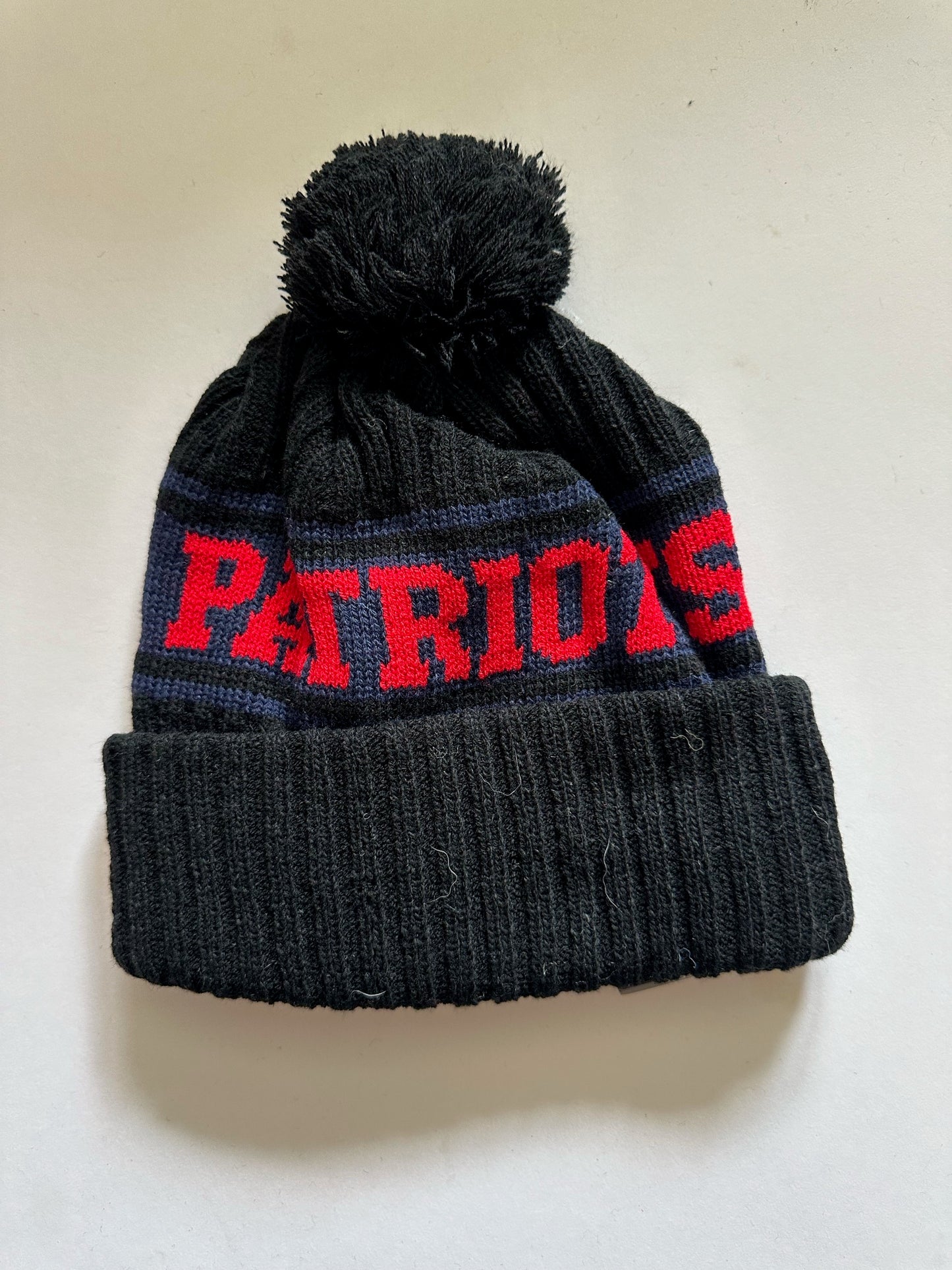 New England Patriots NFL Bobble Beanie Multi Colour With Tags on
