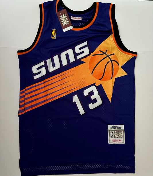 Phoenix Suns NBA Hardwood Classics Basketball Vest Large Nash 13 Purple