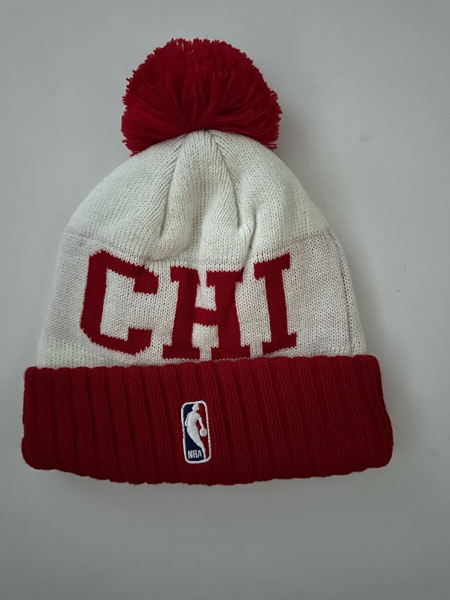 Chicago Bulls NBA Bobble Beanie Multi Colour With Tags on