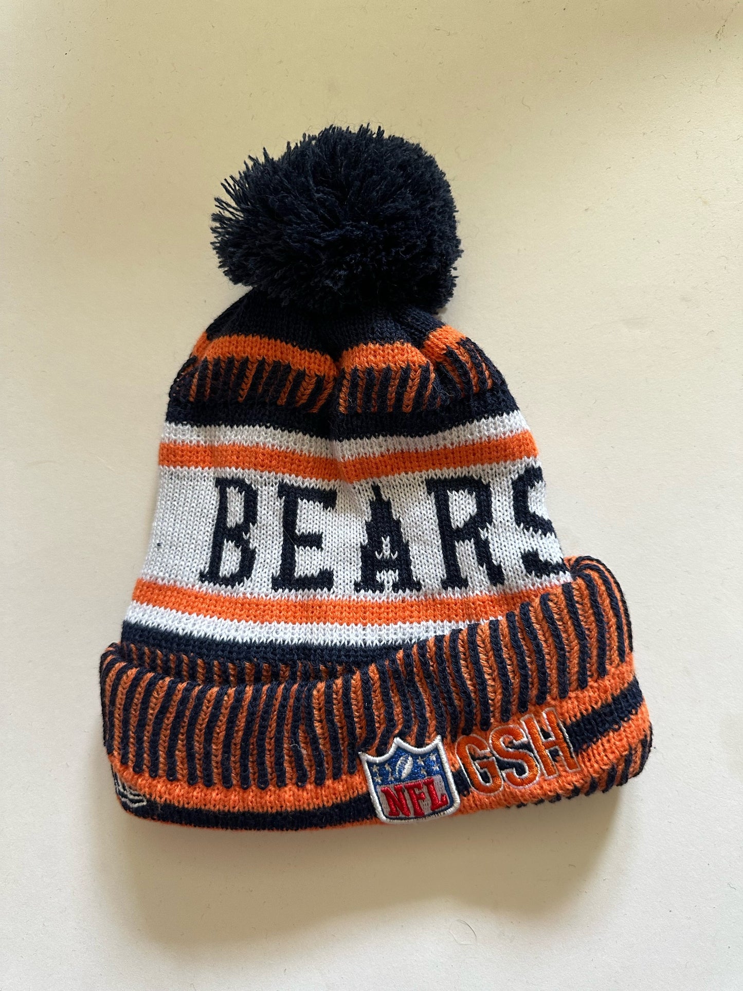 Chicago Bears NFL Bobble Beanie Multi Colour With Tags on