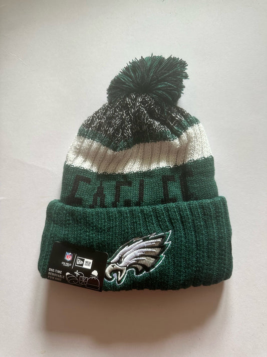 Philadelphia Eagles NFL Bobble Beanie Multi Colour With Tags on