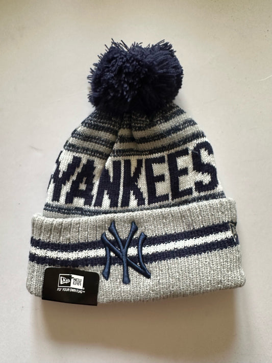 New York Yankees MLB Bobble Beanie Multi Colour With Tags on
