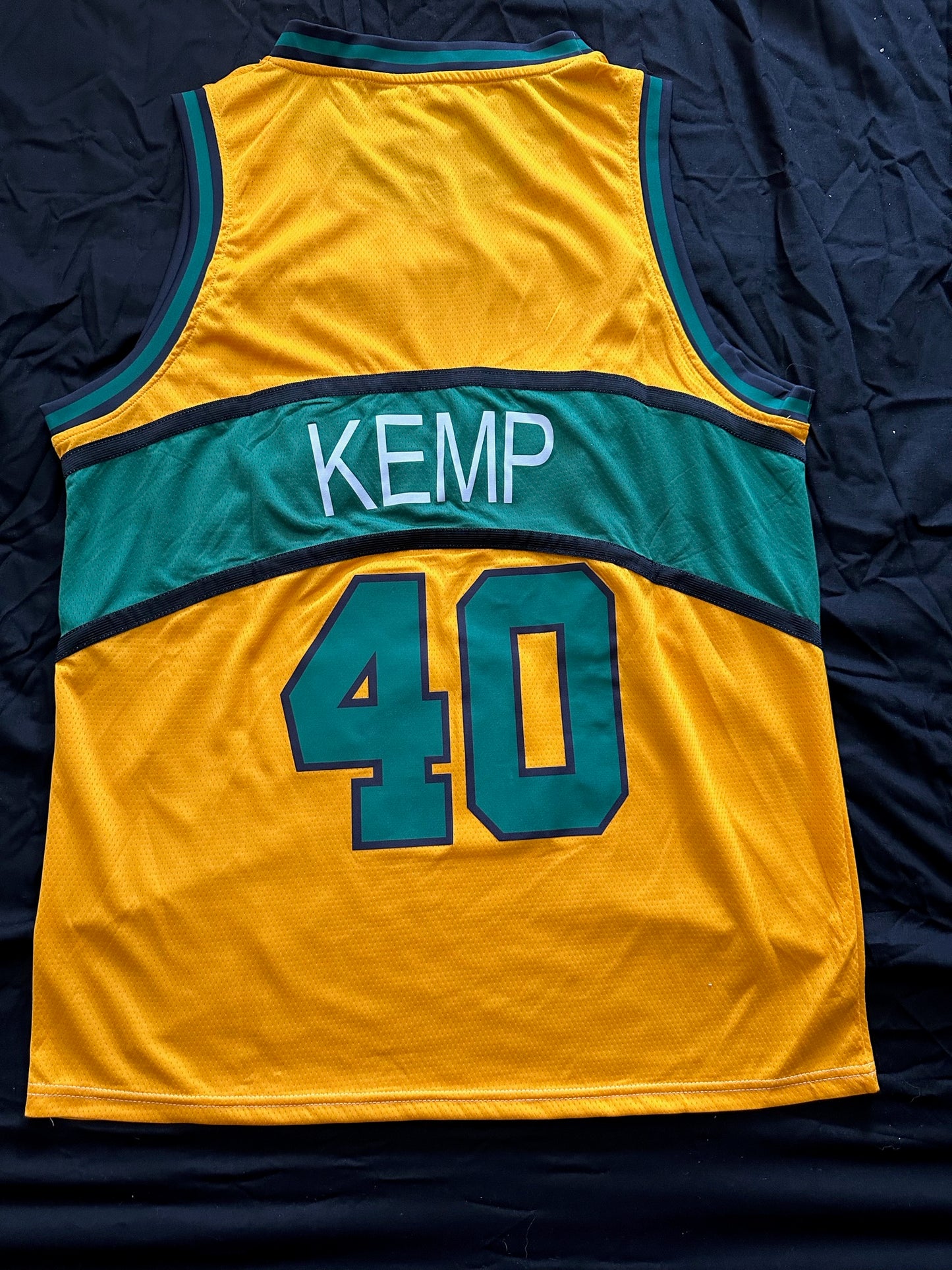 Retro Hardwood Classics Seattle Supersonics Kemp Basketball Vest Large