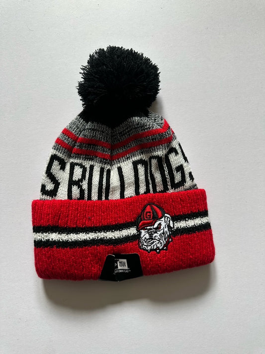 Georgia Bulldogs UGA NCAA Bobble Beanie Multi Colour Tags on