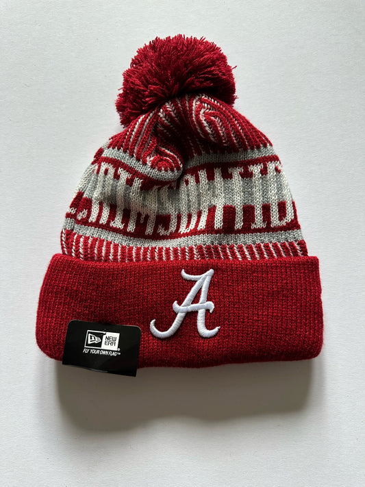 Alabama Crimson Tide NCAA Bobble Beanie Multi Colour Tags on