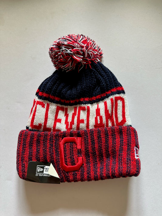 Cleveland Guardians MLB Bobble Beanie Multi Colour With Tags on