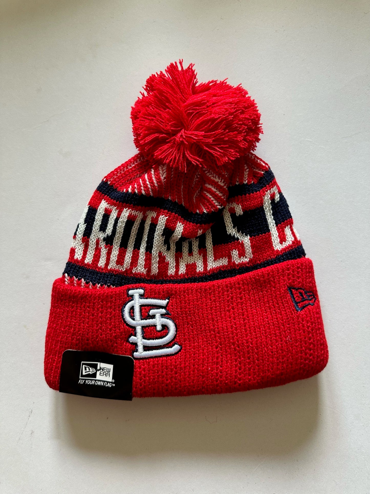 St Louis Cardinals MLB Bobble Beanie Multi Colour With Tags on