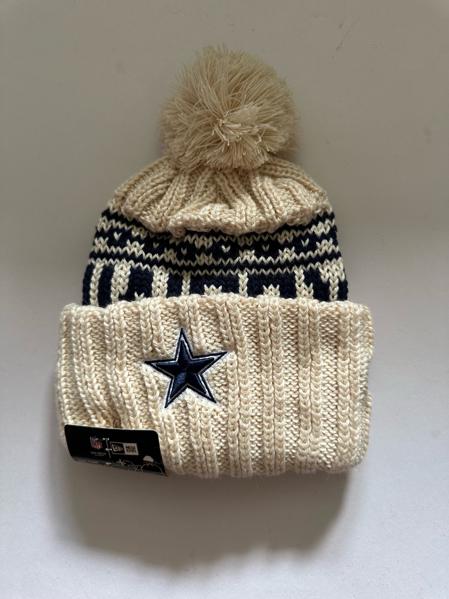 Dallas Cowboys NFL Bobble Beanie Multi Colour With Tags on