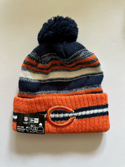 Chicago Bears NFL Bobble Beanie Multi Colour With Tags on