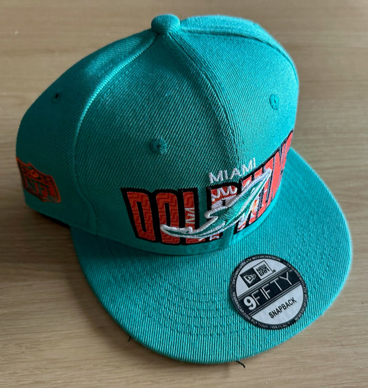 Miami Dolphins NFL SnapBack Baseball Cap Multicolour New With Sticker