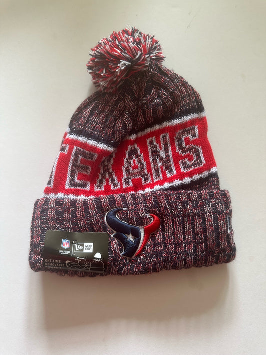 Houston Texans NFL Bobble Beanie Multi Colour With Tags on