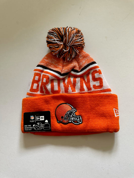 Cleveland Browns NFL Bobble Beanie Multi Colour With Tags on