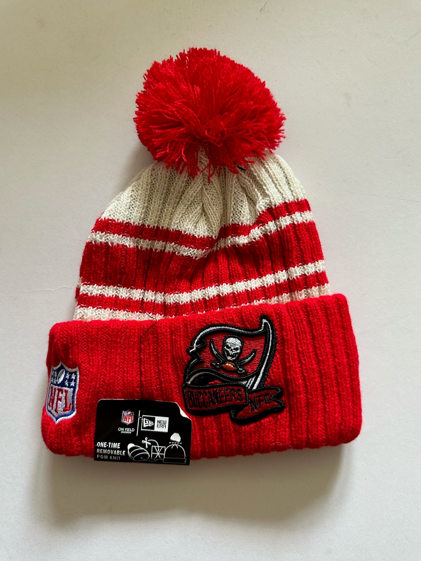 Tampa Bay Buccaneers NFL Bobble Beanie Multi Colour With Tags on