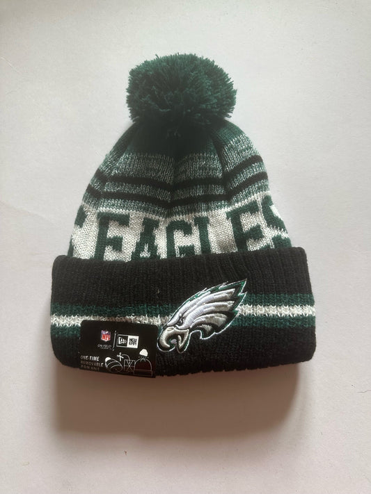 Philadelphia Eagles NFL Bobble Beanie Multi Colour With Tags on