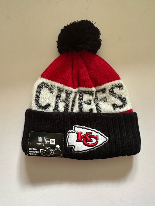 Kansas City Chiefs NFL Bobble Beanie Multi Colour With Tags on