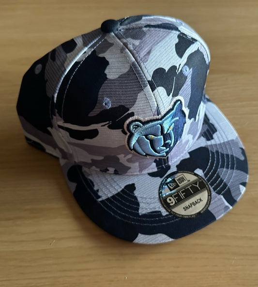Memphis Grizzlies NBA SnapBack Camo Baseball Cap Multicolour New With Sticker