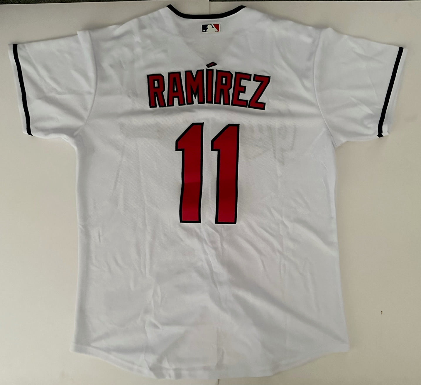 Cleveland Guardians MLB Baseball Shirt Large Ramirez 11