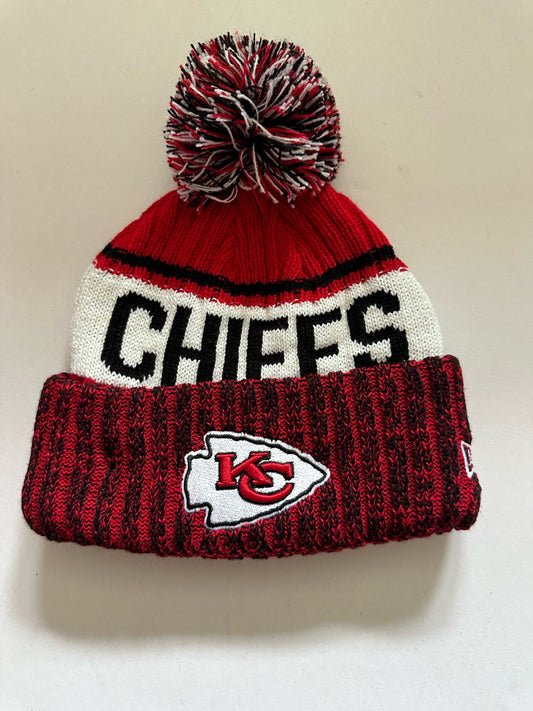 Kansas City Chiefs NFL Bobble Beanie Multi Colour With Tags on